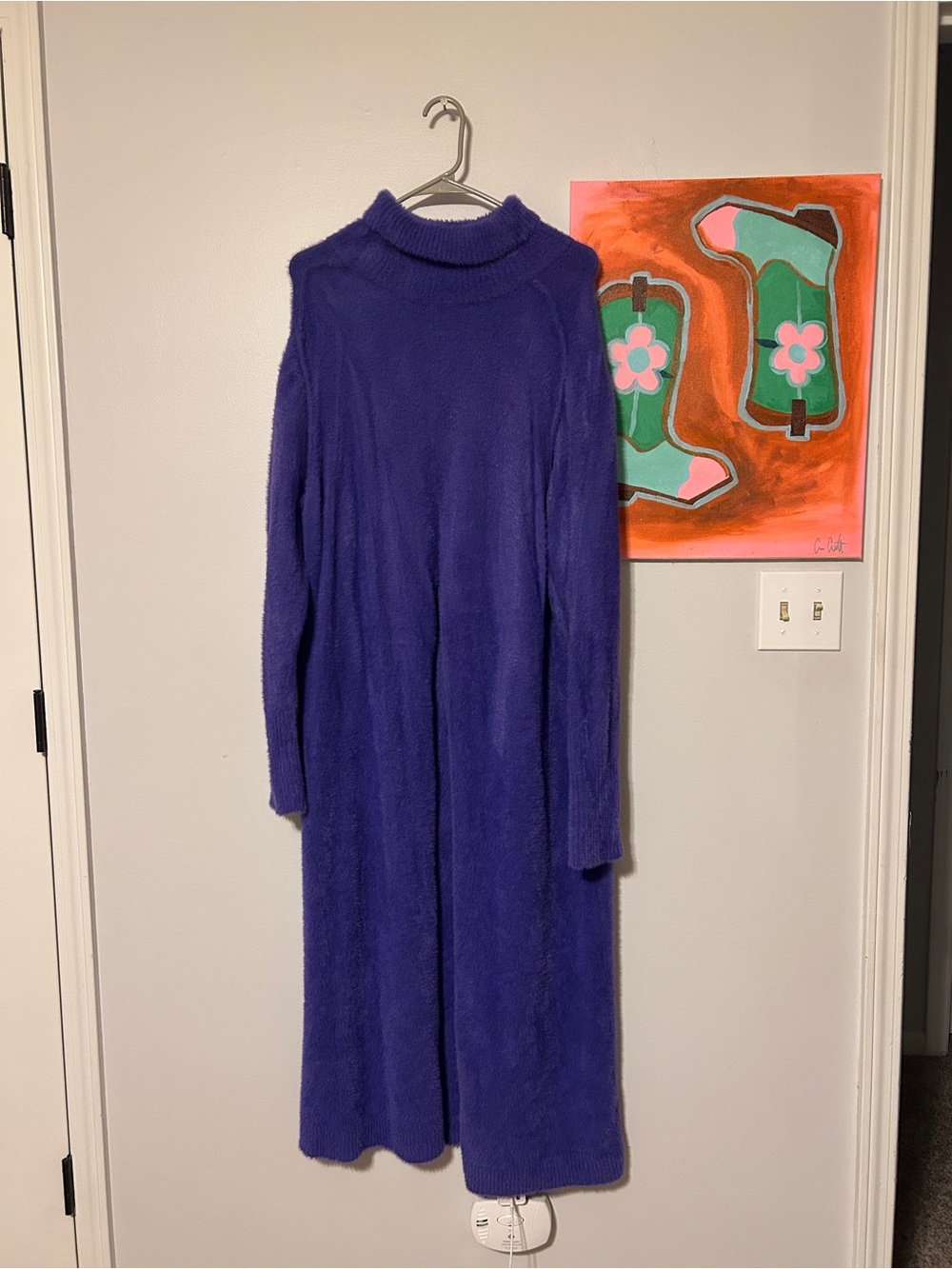 Lady the Brand with Turquoise Haven Women's Cobalt Long Knit Sweater Top